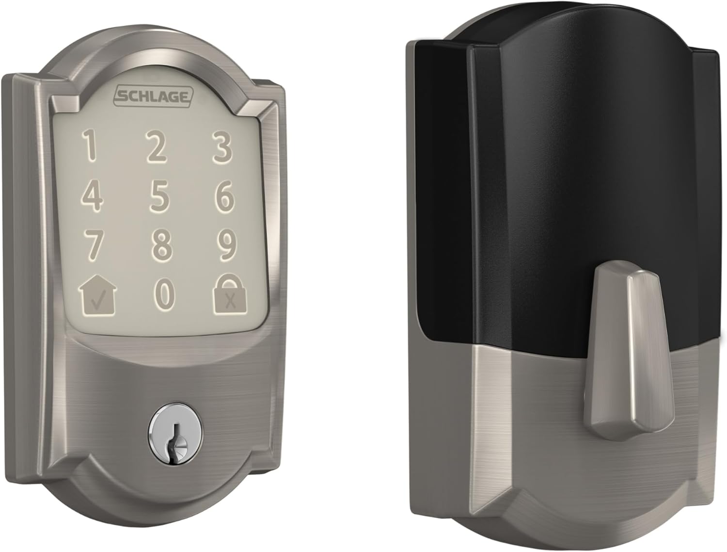 schlage Encode Smart WiFi Deadbolt LockSatin Nickel Silver